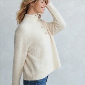 Jenni Kayne Cream Boucle-style Pullover